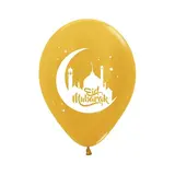 Шар латексный 12" "Ид Мубарак", металл, 2 ст., набор 50 шт.  - фото 4