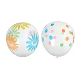 Шары латексные 12" "Ассорти", прозрачные, набор 100 шт., картинки МИКС 