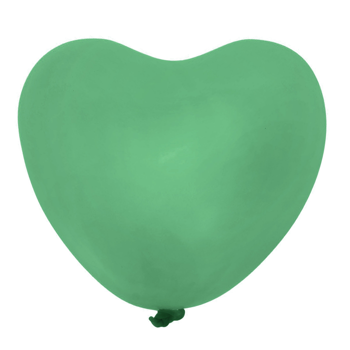 Шар латексный 36" "Сердце", 1 шт., цвет зелёный 