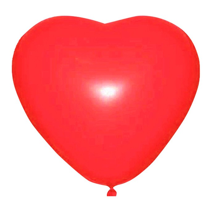 Шар латексный 36" "Сердце", 1 шт., цвет красный 