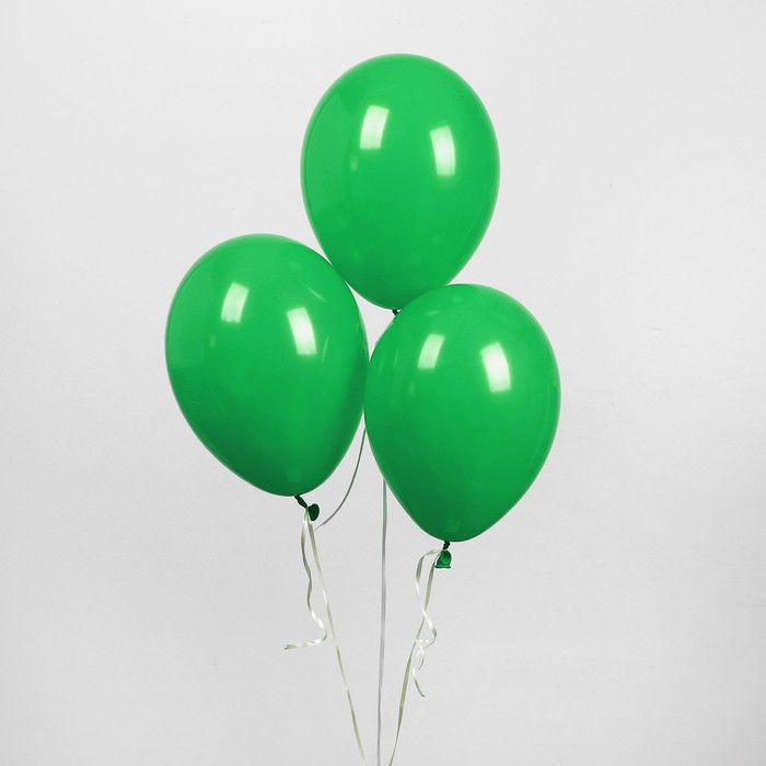 Шар латексный 12", пастель, набор 25 шт., цвет зелёный 