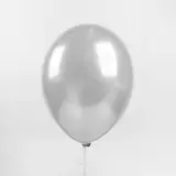 Шар латексный 12", металл, набор 25 шт., цвет серебристый 