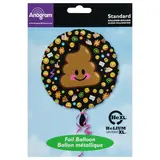 Шар фольгированный 18" "Эмоции", смайлик, какашка  - фото 2