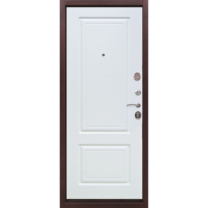 Дверь входная 10 см Толстяк Медный антик Белый ясень 2050х960 (левая) 