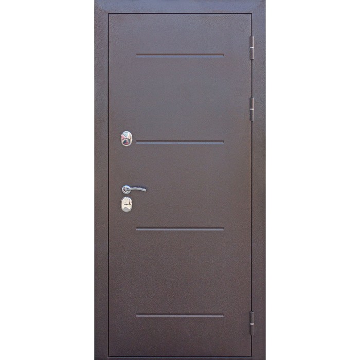 Дверь входная 11 см ISOTERMA Медный антик Венге 2050х860 (правая) 