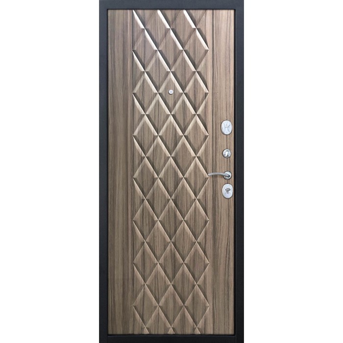 Дверь входная 10 см Троя Муар Палисандр темный 2050х960 (правая) 