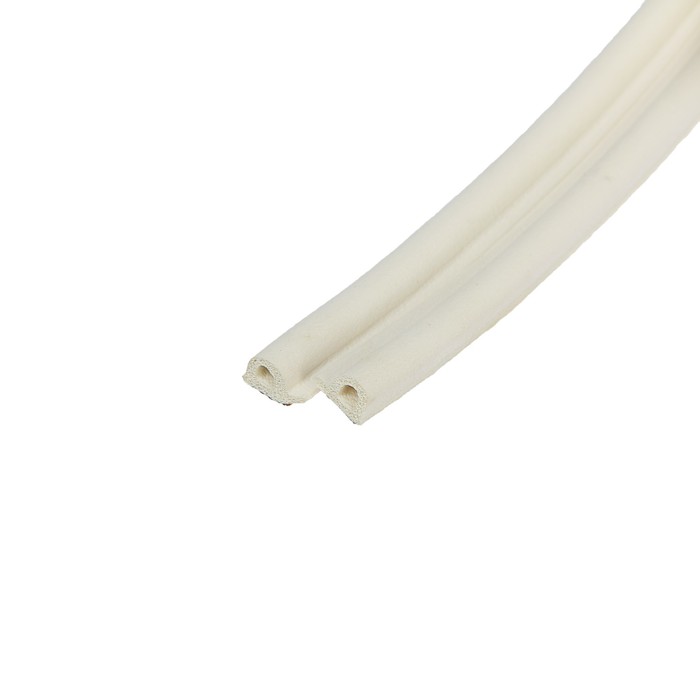 Уплотнитель резиновый TUNDRA krep, профиль Р, размер 5.5 х 9 мм, белый, в упаковке 10 м 