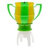 Свеча музыкальная в торт футбольный кубок "Поздравляем"  - фото 2