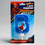 Свеча в торт "3", Человек паук  - фото 2