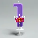 Свеча в торт цифра Дисней "1", София Прекрасная 