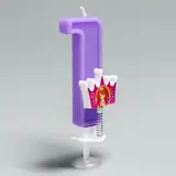 Свеча в торт цифра Дисней "1", София Прекрасная  - фото 3