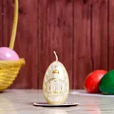 Свеча Яйцо "С церковью"  - фото 3