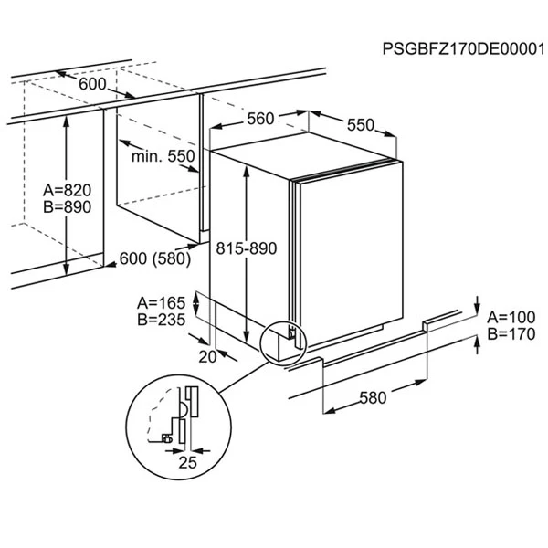 Electrolux кіріктірілген мұздатқышы EUN1100FOW - фото 4
