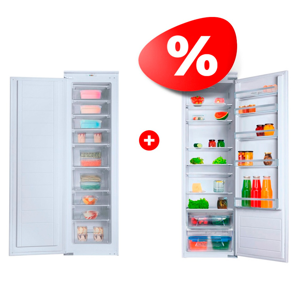 Жиынтық Hansa кіріктірілген мұздатқышы BZ226.3 + Hansa кіріктірілген тоңазытқыш B(U)C276.3 