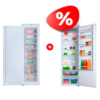 Комплект Встраиваемый морозильник Hansa BZ226.3 (FZ226.3) + Встраиваемый холодильник Hansa B(U)C276.3 