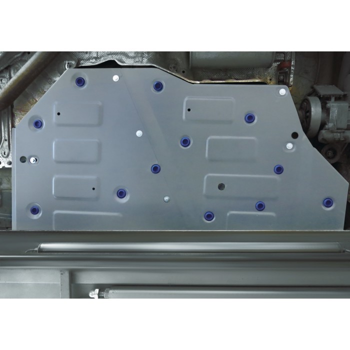 Защита топливного бака Rival для Volkswagen Teramont (V - 2.0 (220 л.с.)) 4WD 2018-н.в., алюминий 4 мм, с крепежом, 333.5862.1 