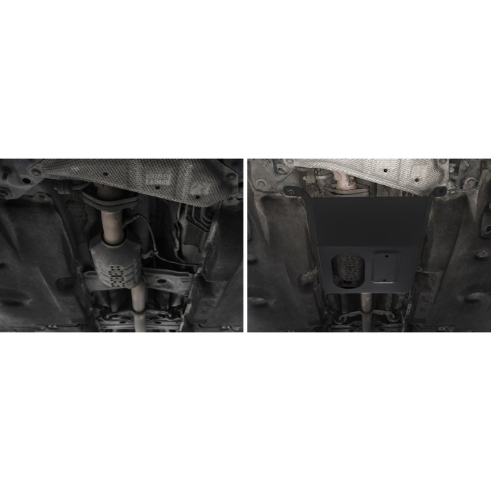 Защита кислородного датчика АвтоБРОНЯ Mazda CX-5 V - 2.0; 2.5 17-, ST 2 мм без крепежа, 1.03824.1 