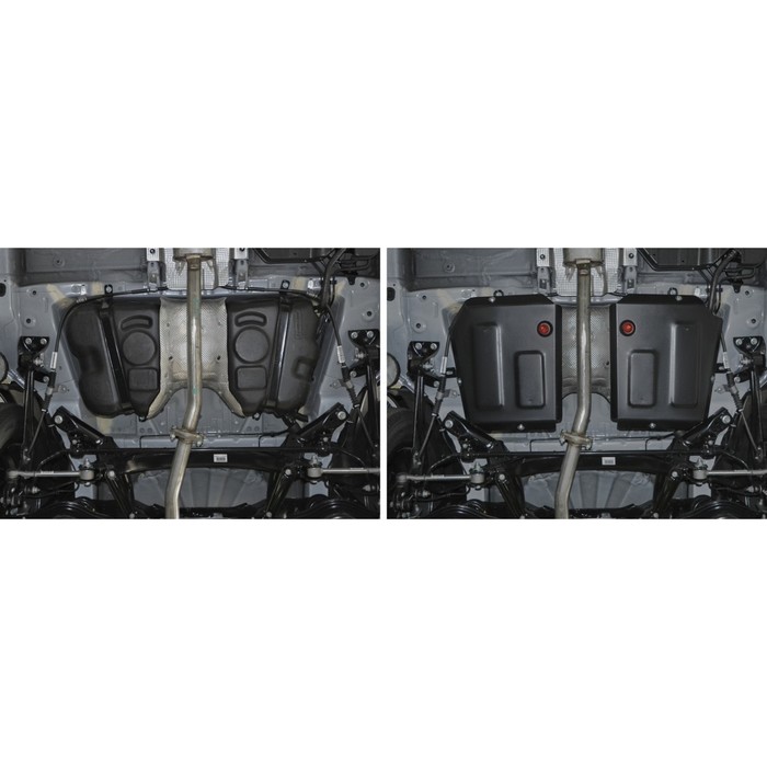Защита топливного бака АвтоБРОНЯ Geely Emgrand X7 V - 1.8; 2.0 18-, ST 2 мм, 111.01919.1 