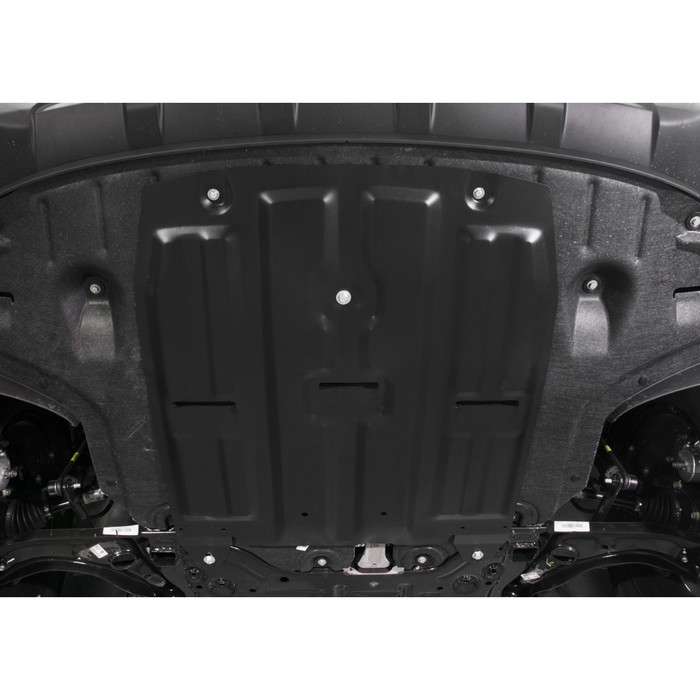 Защита картера и КПП АвтоБРОНЯ для Hyundai Tucson (V - 1.6; 1.6T (177 л.с.); 2.0; 2.0d) 2015-2018, сталь 2 мм, с крепежом, 111.02357.1 