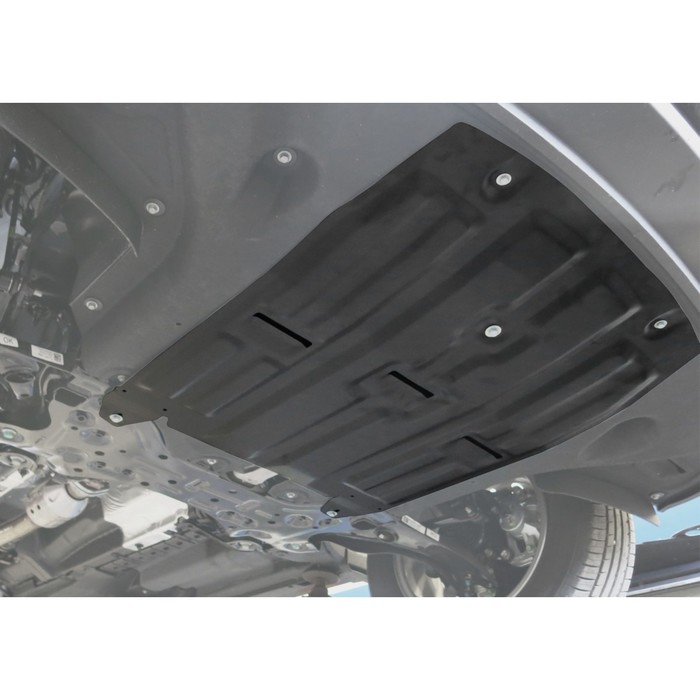 Защита картера и КПП АвтоБРОНЯ для Hyundai Tucson (V - 1.6; 1.6T (177 л.с.); 2.0; 2.0d) 2015-2018, сталь 2 мм, с крепежом, 111.02357.1 