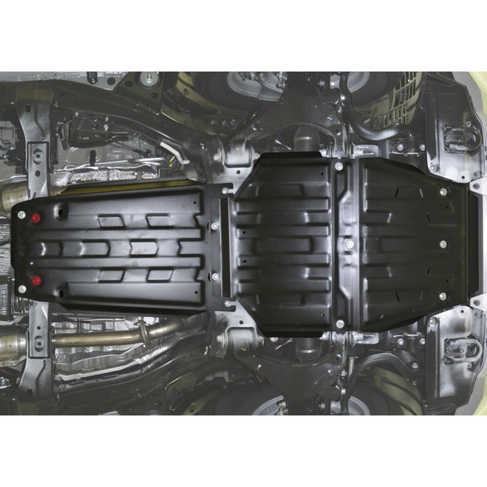Защита картера АвтоБРОНЯ (часть 1) для Lexus LX (V - 4.5d; 5.7) 2015-н.в., сталь 2 мм, с крепежом, 111.05713.3 
