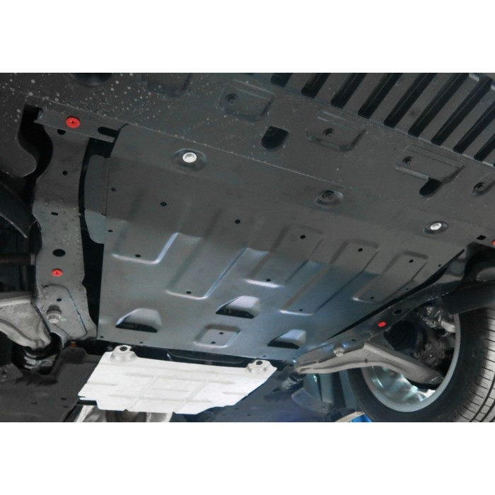 Защита картера и КПП АвтоБРОНЯ для Ford Mondeo (V - 2.5; 2.0 199л.с.) 2015-н.в., сталь 2 мм, с крепежом, 111.01849.1 