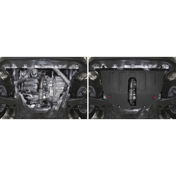 Защита картера и КПП АвтоБроня Jeep Renegade I 4WD 2014-2018, st 2mm, 111.02743.1 