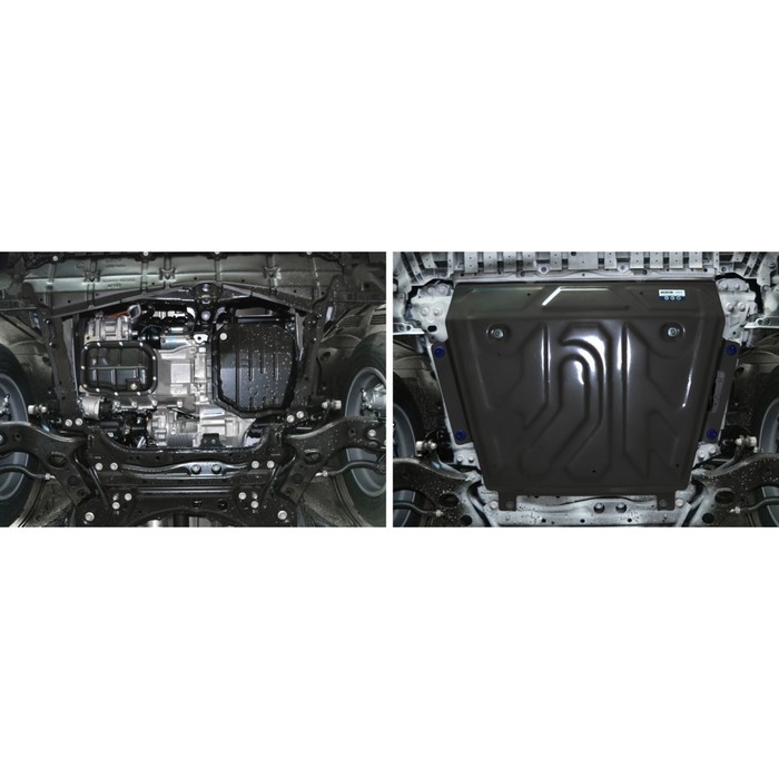 Защита картера и КПП Rival big Toyota Rav4 IV 2013-2015, st 2mm, с крепежом, 111.5769.1 
