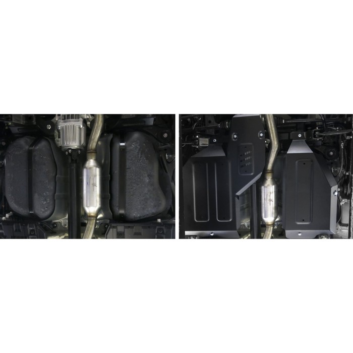Защита топливного бака и редуктора Mitsubishi ASX I рест. 4WD 2017-, st 2mm, 111.4051.1 