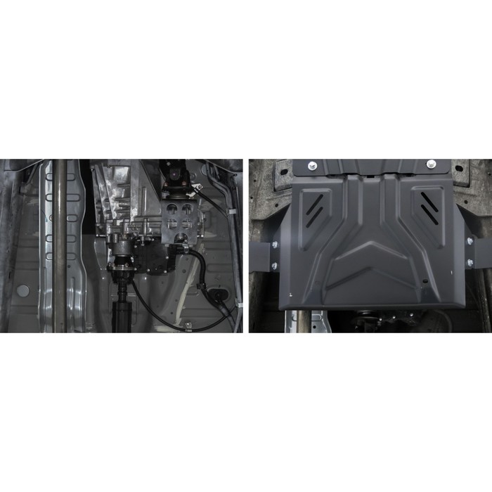 Защита РК Rival для Mitsubishi L200 V 2015-2018, st 3mm, с крепежом, 222.4048.2 