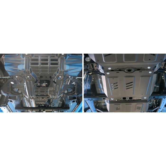 Защита КПП Rival для Toyota Hilux VIII (V - 2.4d; 2.8d) 4WD 2015-н.в., сталь 3 мм, с крепежом, 222.5711.1 