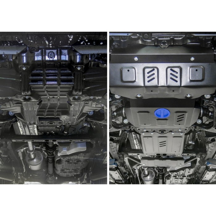 Защита радиатора, картера, КПП и РК Toyota Fortuner II 4WD 2017-, st 2mm, K111.5770.1 
