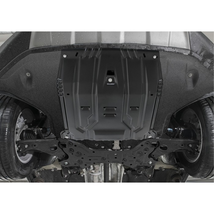 Защита картера и КПП АвтоБроня Hyundai Tucson III рестайлинг 2018-, st 2mm, 111.02375.1 