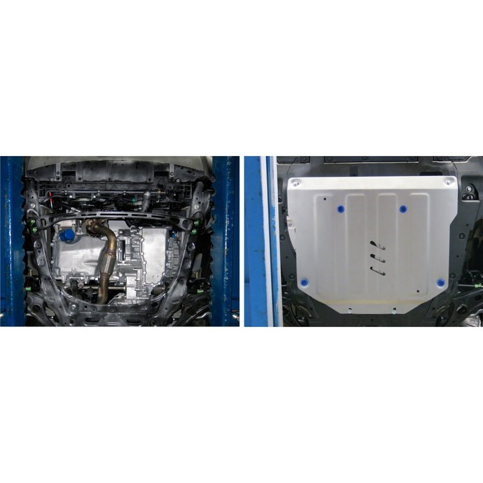 Защита картера и КПП Rival для Honda CR-V (V - 2.0; 2.4) 2017-н.в., алюминий 4 мм, с крепежом, 333.2131.1 