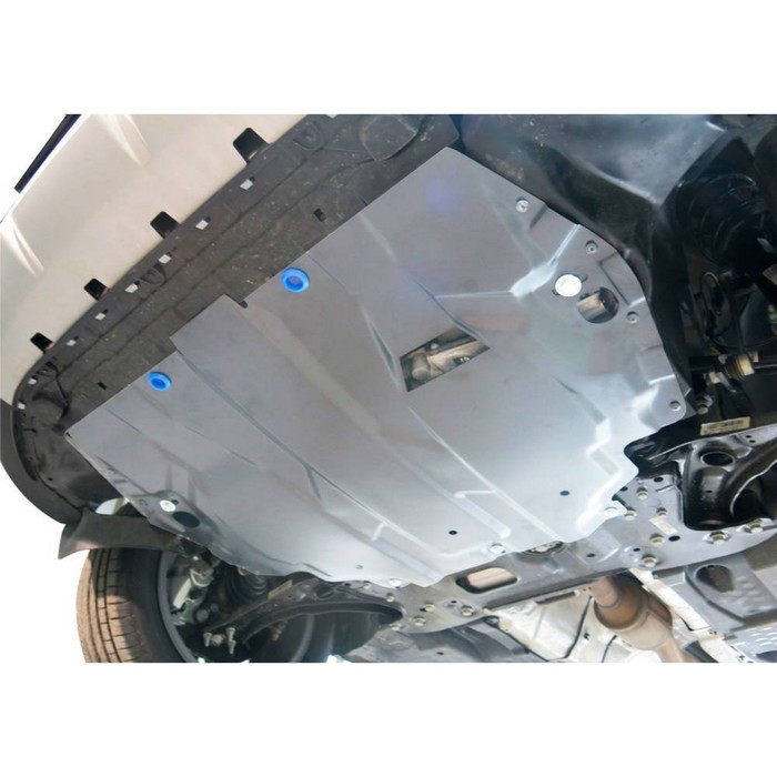 Защита картера и КПП Rival для Volkswagen Caddy (V - 1.6) 2015-н.в., алюминий 4 мм, с крепежом, 333.5855.1 