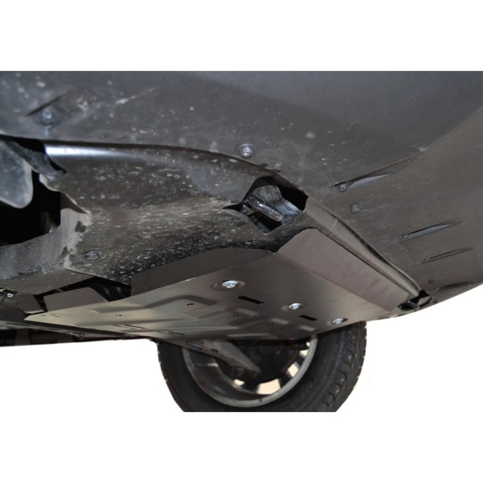 Защита картера и КПП АвтоБРОНЯ для Haval H2 (V - 1.5T) МКПП 4WD 2014-н.в., сталь 2 мм, с крепежом, 111.09401.1 