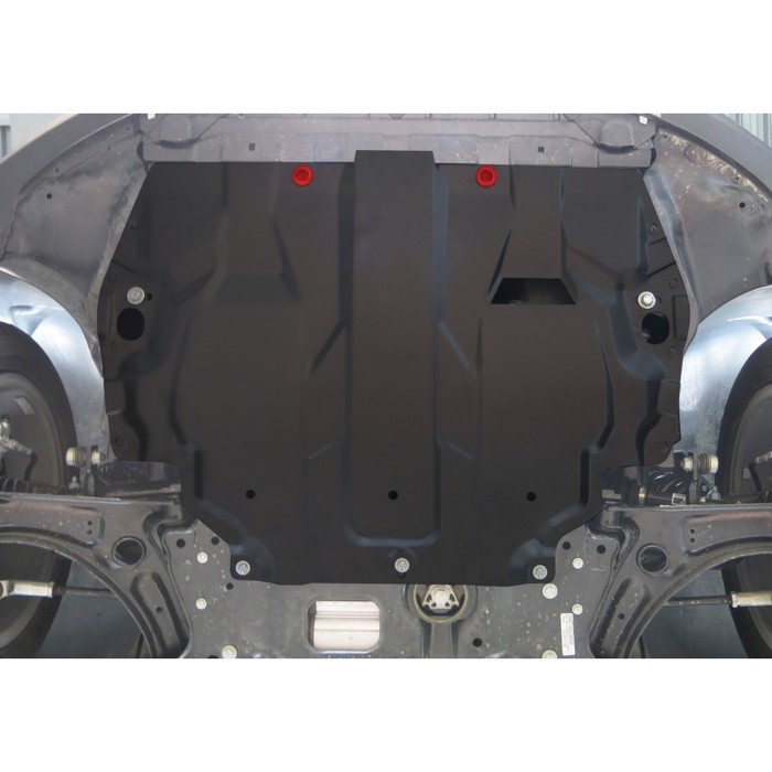 Защита картера и КПП АвтоБРОНЯ для Volkswagen Caddy (V - 1.6; 1.9d; 2.0d) 2006-2015, сталь 2 мм, с крепежом, 111.05107.1 