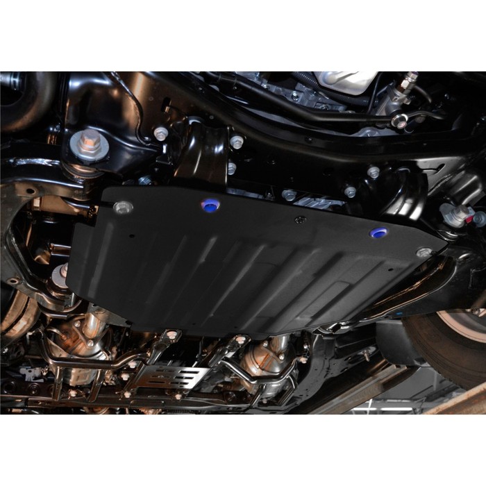 Защита картера Rival (часть 2) для Lexus LX III (V - 5.7) 2008-2015, сталь 2 мм, с крепежом, 111.5714.3 