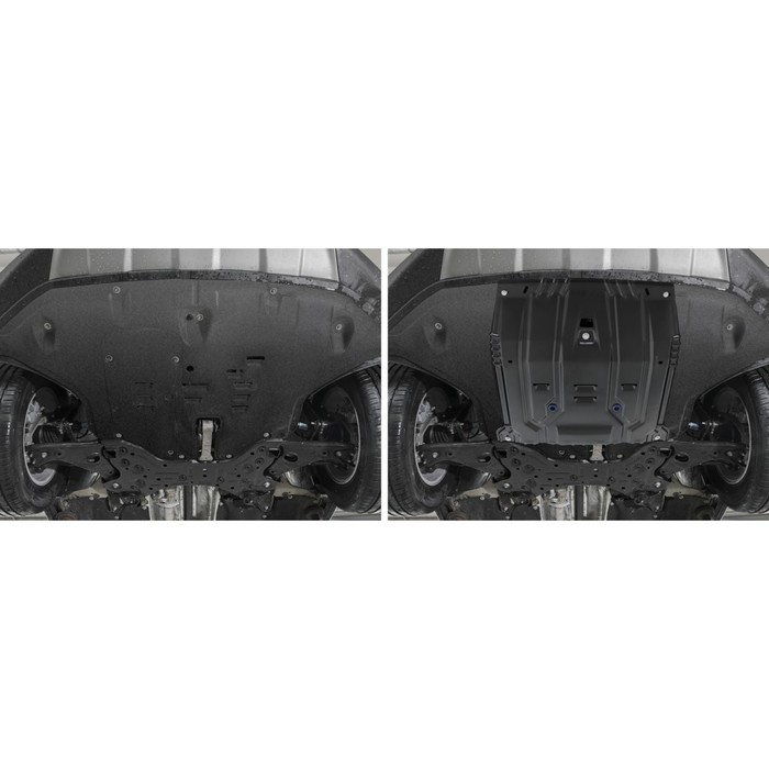 Защита картера и КПП Rival Kia Sorento Prime III рестайлинг 2018-, st 2mm, 111.2375.1 
