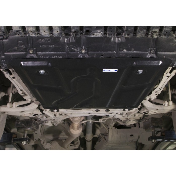 Защита картера и КПП Rival для Toyota Rav4 III рестайлинг (V - кроме 2.5) 2010-2013, сталь 2 мм, с крепежом, 111.5709.1 