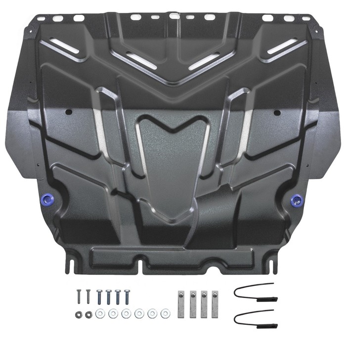 Защита картера и КПП Rival для Ford Grand C-Max II (V - 1.6) 2010-2015, сталь 2 мм, с крепежом, 111.1850.1 
