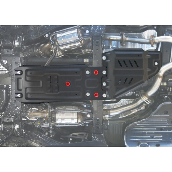 Защита КПП АвтоБРОНЯ для Toyota Land Cruiser 200 (V - 4.5d; 4.7) 2007-2015 / (V - 4.5d; 4.6) 2015-н.в., сталь 2 мм, с крепежом, 111.09507.1 