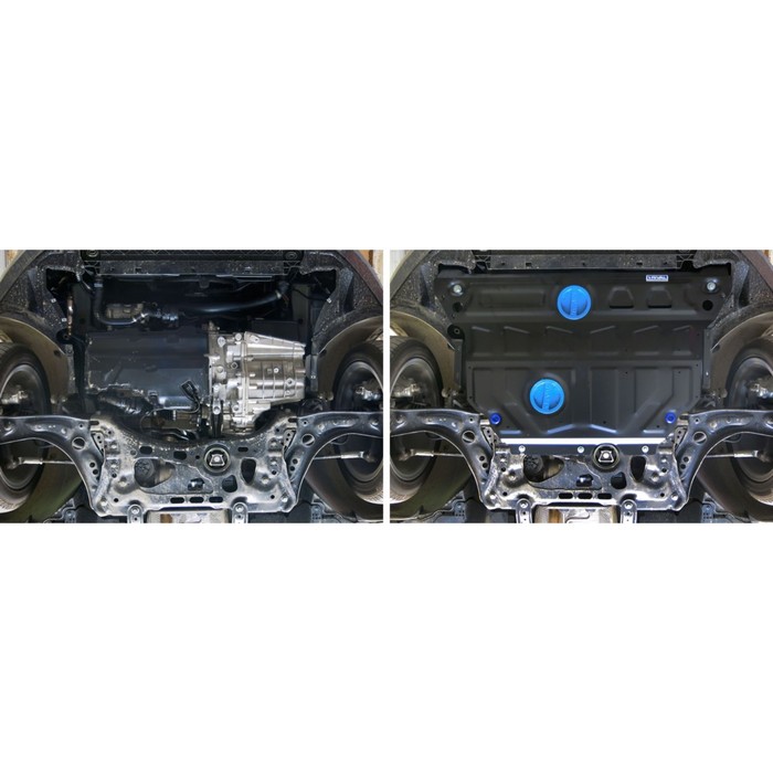 Защита картера и КПП Rival big Skoda Octavia A7 рестайлинг 2017-, st 2mm, 111.5114.1 