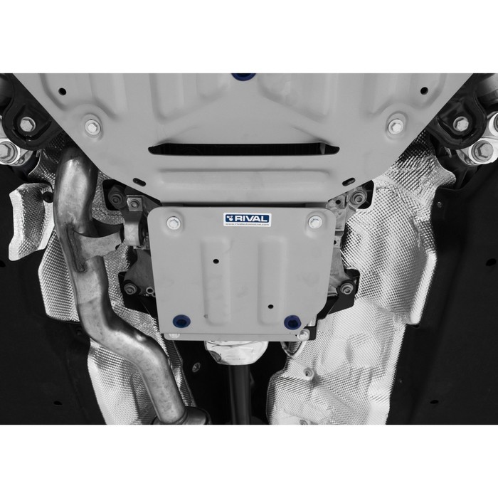 Защита РК Rival для Audi Q8 2019-н.в., al 4mm, с крепежом, 333.0349.1 