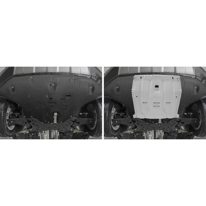 Защита картера и КПП Rival Kia Sportage IV 2016-2018, al 4mm, с крепежом, 333.2375.1 
