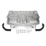 Защита картера и КПП Rival для Volkswagen Polo седан (V - 1.6 85/90/105/110л.с.; 1.4 125л.с.) 2010-2015 2015-, крепеж в комплекте, алюминий 4 мм 