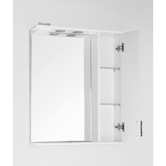 Зеркало-шкаф Олеандр-2 65/С, белый 