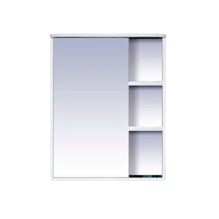 Шкаф-зеркало Misty "Венера 70", левый, белый, со подсветкой 
