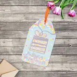 Открытка–шильдик «С Днём рождения», 15 × 9 см 