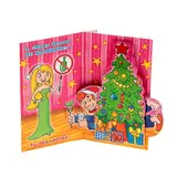 Открытка объемная "Новогодний психологический тест для подруги", елка, девушка  - фото 2